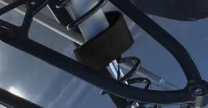 view of polytune ring installed on a snowmobile